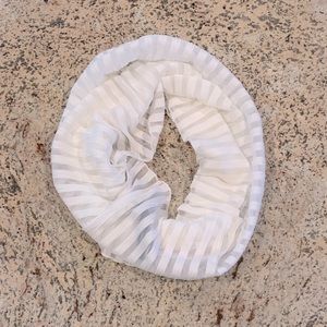 NWT Shadow Stripe Textured Infinity Scarf